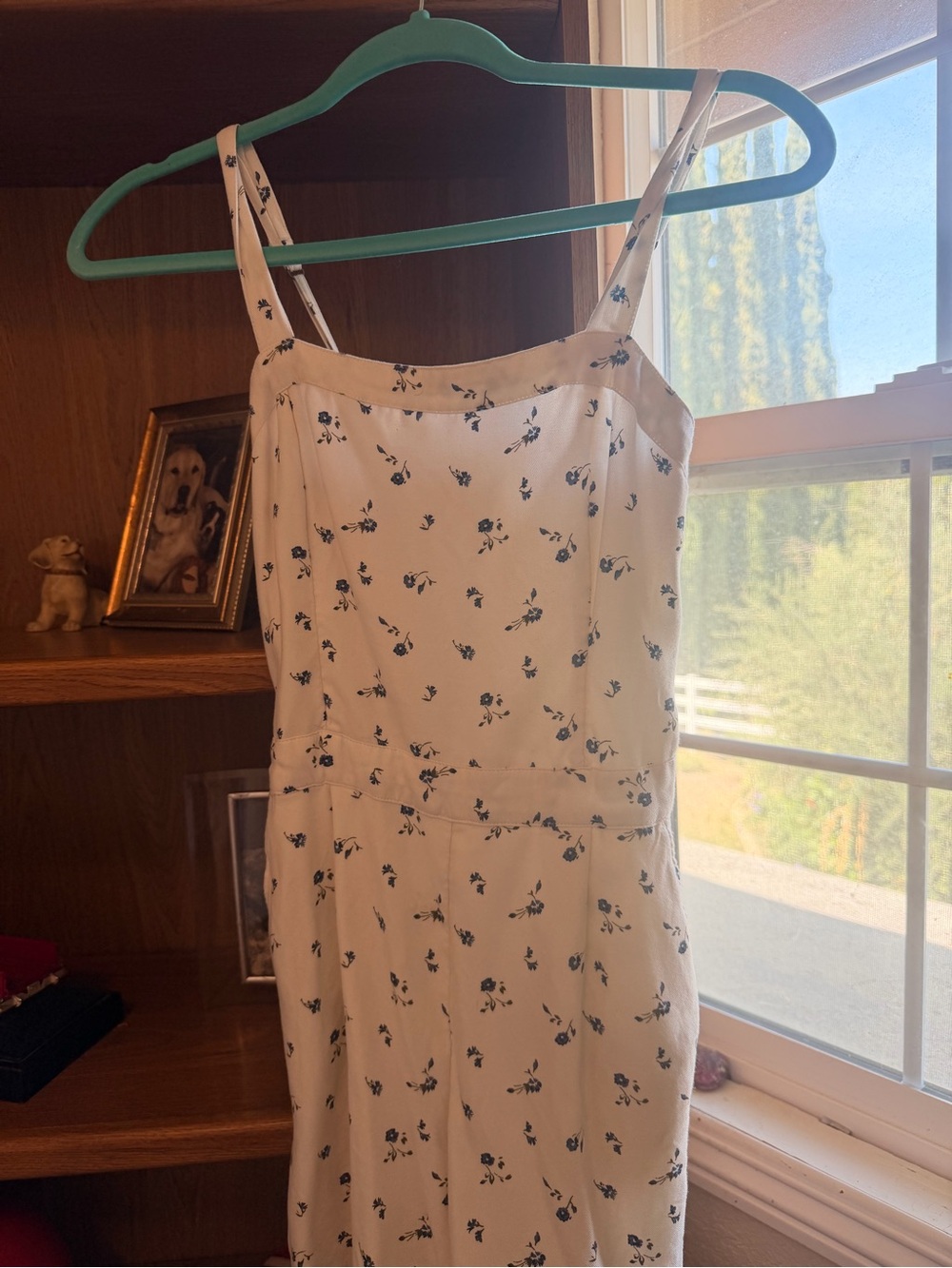 Floral White Spaghetti-Strap Romper